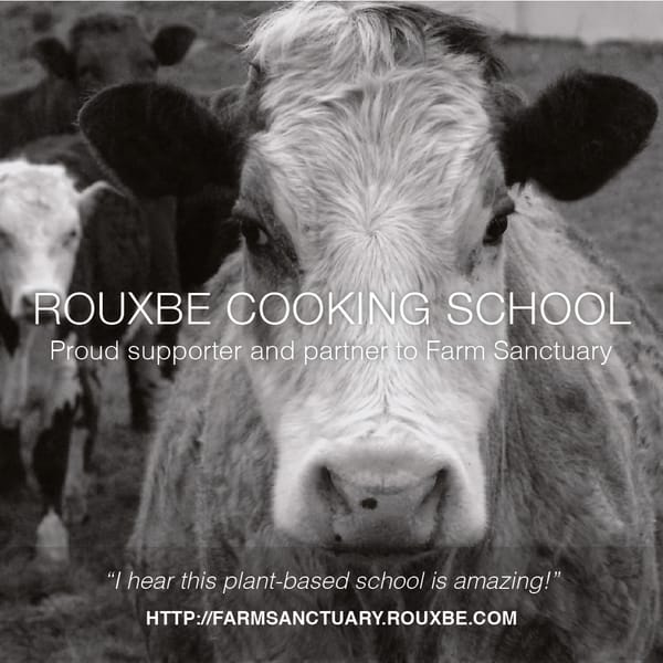 Farm Sanctuary Selects Rouxbe as Culinary Training Partner for Plant-Based Cooking.